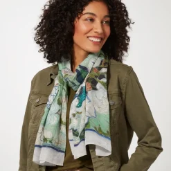 Van Gogh Roses Oblong Silk Scarf