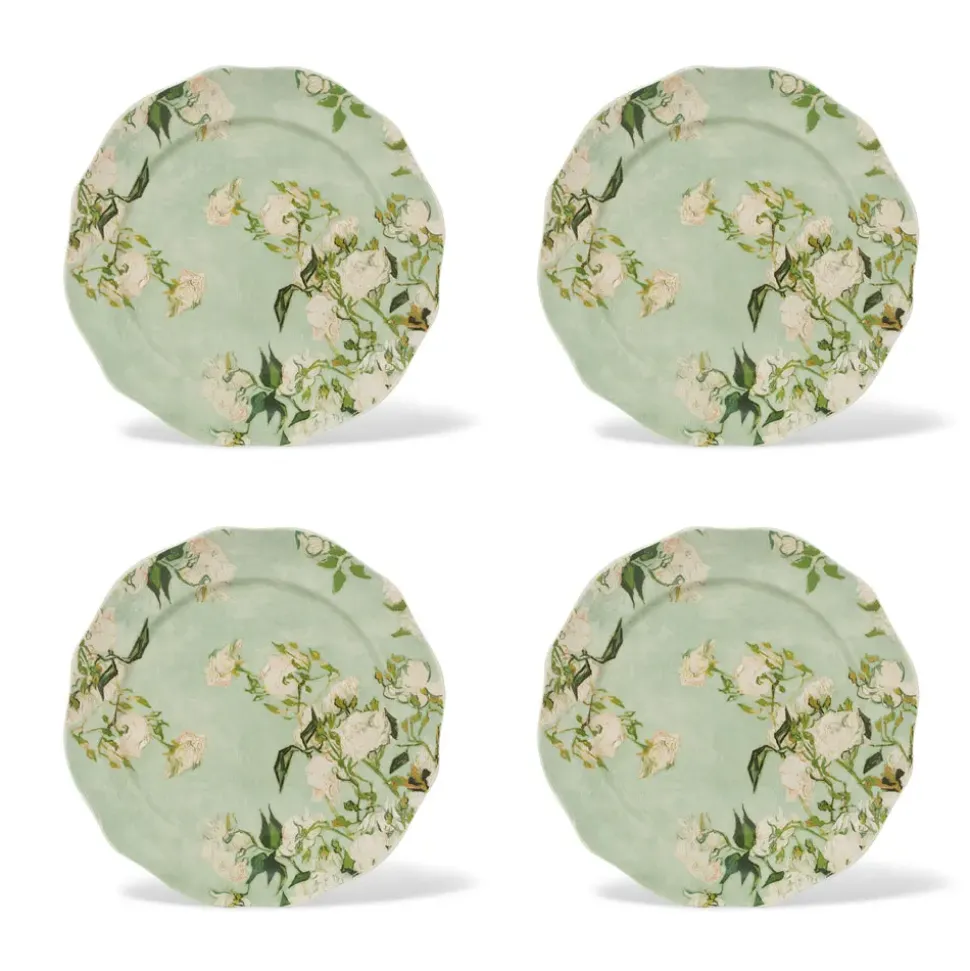 Van Gogh Roses Salad Plate