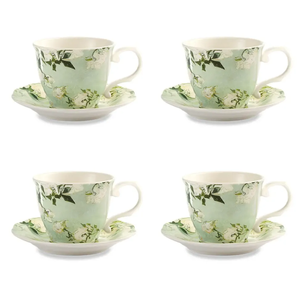 Van Gogh Roses Teacup And Saucer