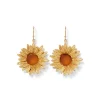 Van Gogh Sunflower Drop Earrings