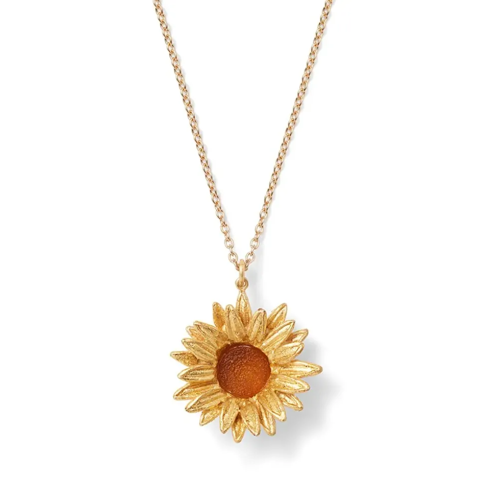 Van Gogh Sunflower Pendant Necklace