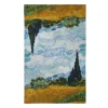 Van Gogh Wheat Field With Cypresses Tea Towel