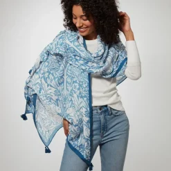 William Morris Brother Rabbit Oversize Oblong Scarf