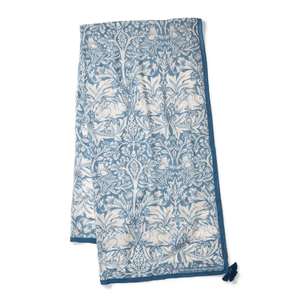 William Morris Brother Rabbit Oversize Oblong Scarf